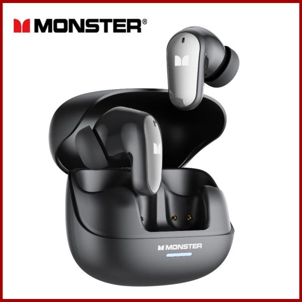 Monster MQT50 Wireless Bluetooth 5.4 Earphones 24H Long Battery Life Headphones Low Game Latency Immersive Listening Headset