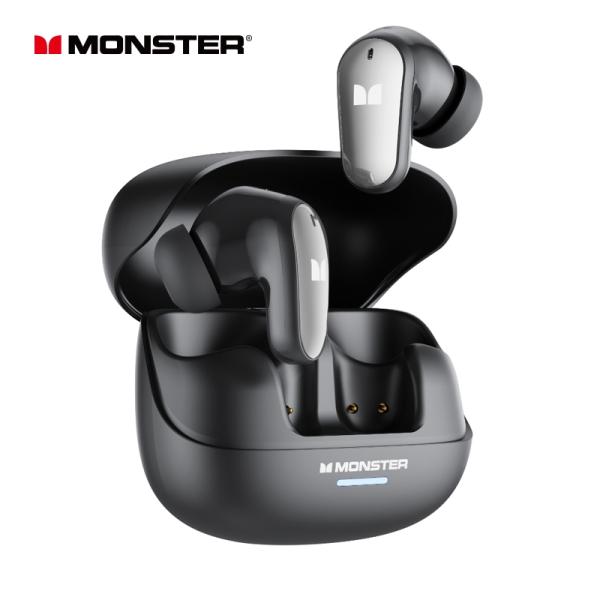 Monster MQT50 Wireless Bluetooth 5.4 Earphones 24H Long Battery Life Headphones Low Game Latency Immersive Listening Headset