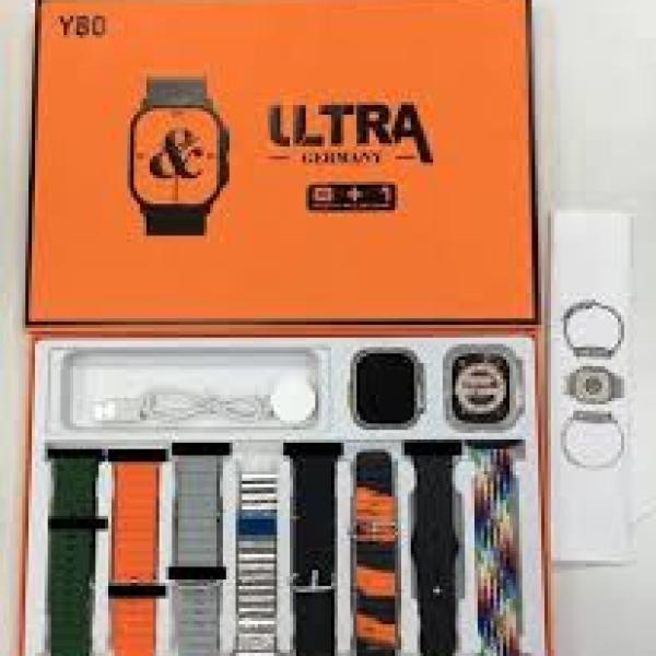 Y80 Ultra Smartwatch With 8 Strap